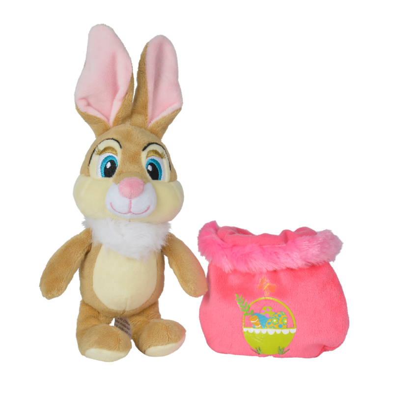  thumper miss bunny soft toy easter pink bag 20 cm 